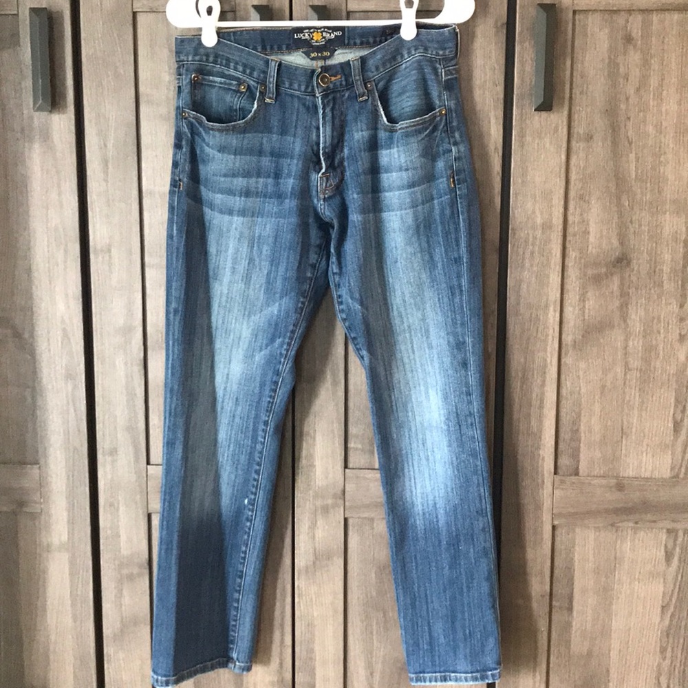 Lucky Brand 30x30 221 Original Straight Blue Jeans